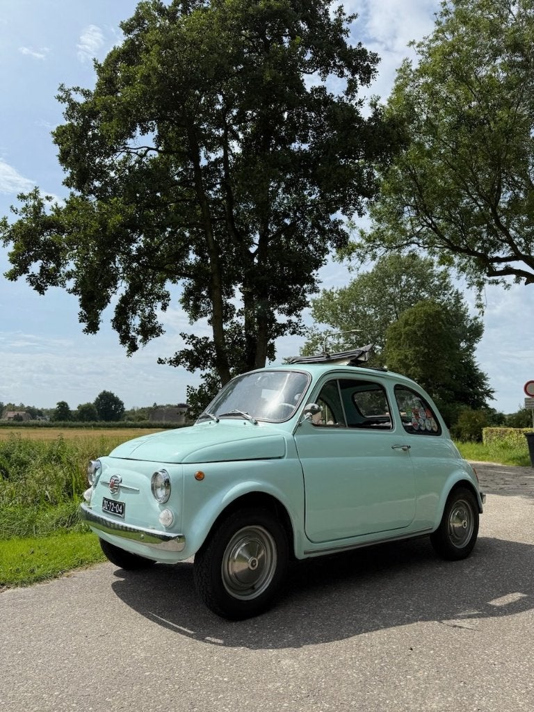 Fiat 500 F Nuova 1967 in zeer nette staat, Auto's, Zwart, 514 kg, Cabriolet, Handgeschakeld