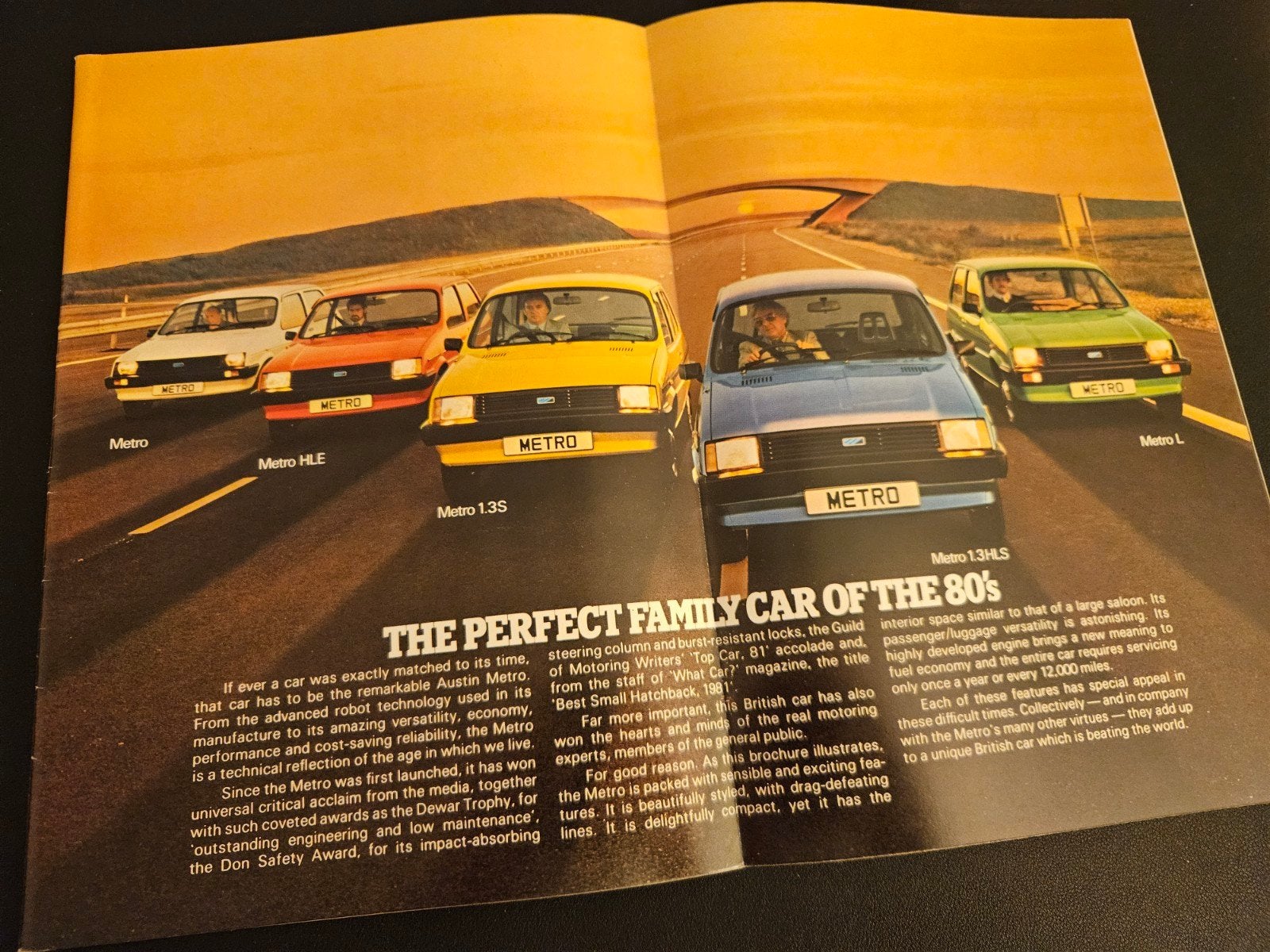 Brochure Austin Metro UK, Ophalen of Verzenden, Zo goed als nieuw, Overige merken