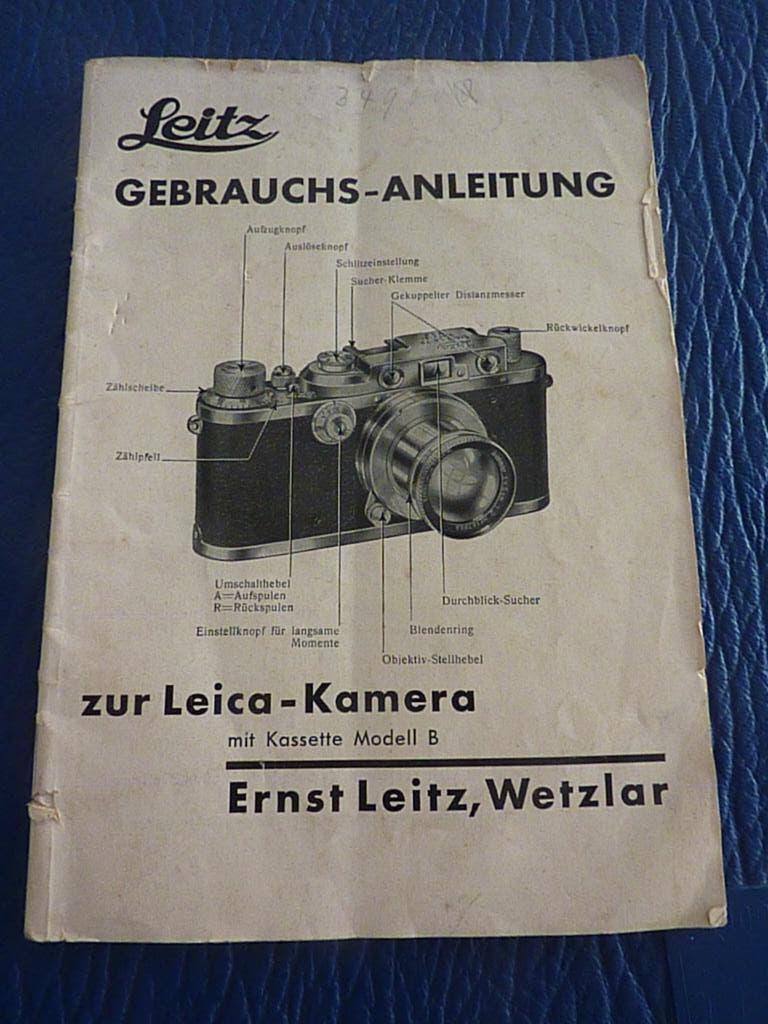 Leica  Kamera  handleiding uitgave 1933 duitstalig, Ophalen of Verzenden, Gebruikt, Spiegelreflex, Leica