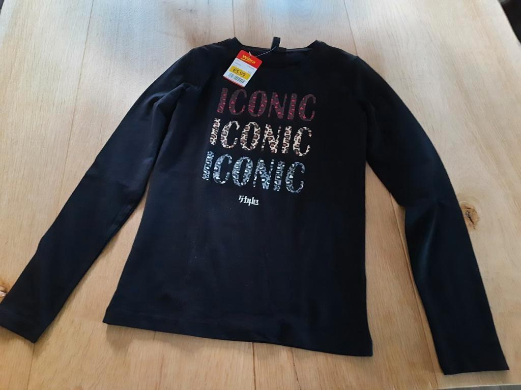 Mooi Zwart shirt maat 152, Meisje, Nieuw, Ophalen of Verzenden, Shirt of Longsleeve