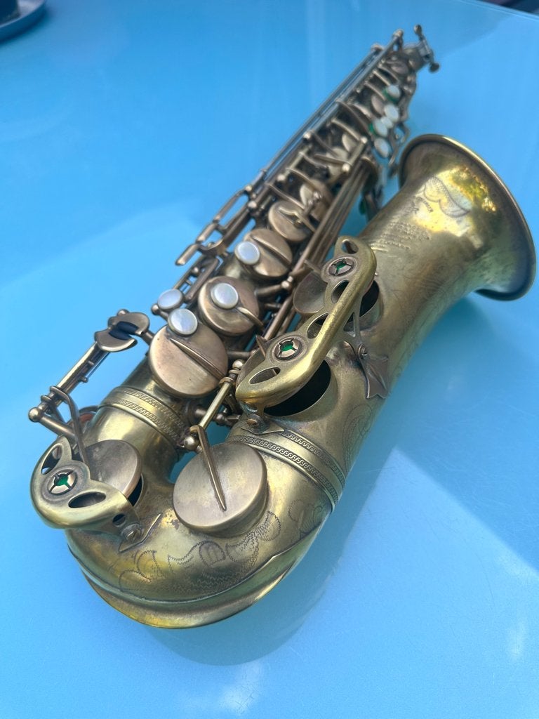 Selmer Mark VI , altsax, eerste badge!!, Ophalen of Verzenden, Gebruikt, Alt, Met koffer