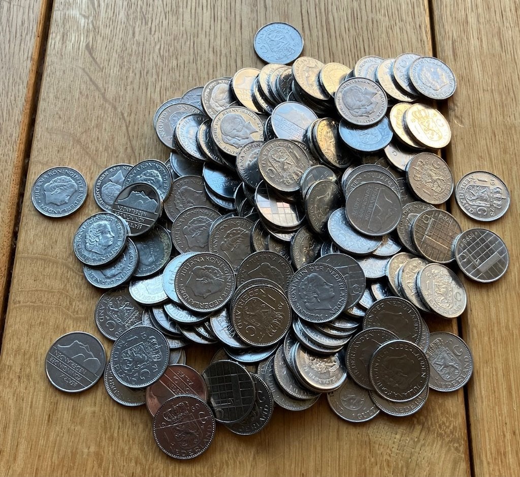 1 kilo guldens Juliana & Beatrix (meer dan 160 stuks), Ophalen, Koningin Beatrix, 1 gulden, Setje