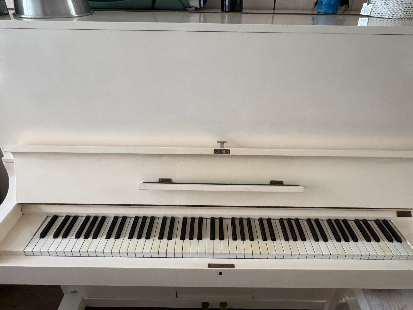 Antieke Oude Piano, Ophalen, Gebruikt, Wit, Piano