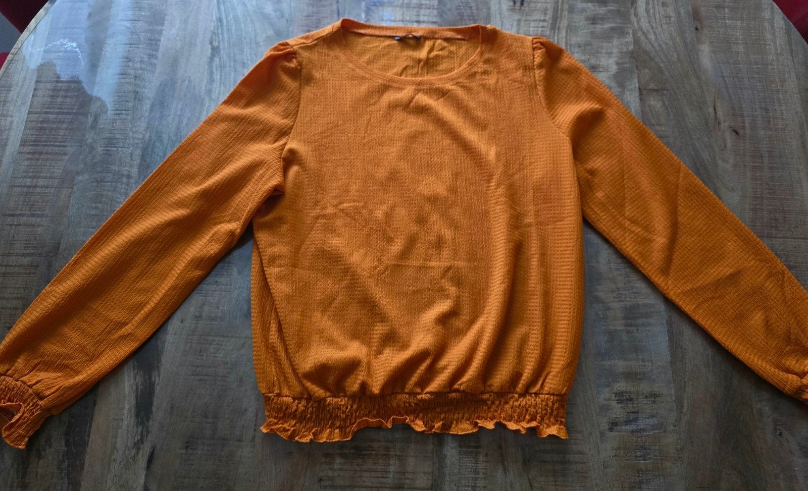 Zeeman oranje blouse maat XL (42), Zeeman, Maat 42/44 (L), Oranje, Ophalen of Verzenden