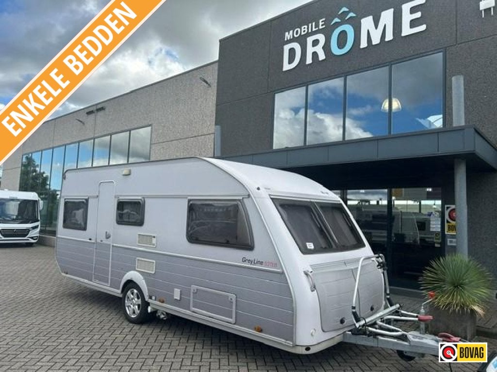 Kip Grey Line Special 53 TEB MOVER+VOORTENT+FIETSENDRA, Schokbreker, Rondzit, Kip, Bedrijf
