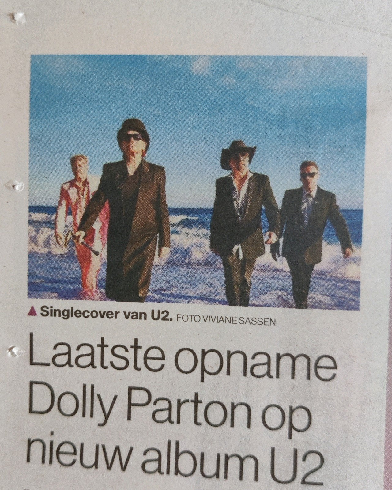 Laatste zangopname Dolly Parton op nieuw album U2, Verzamelen, Verzenden, 1980 tot heden, Knipsel(s)