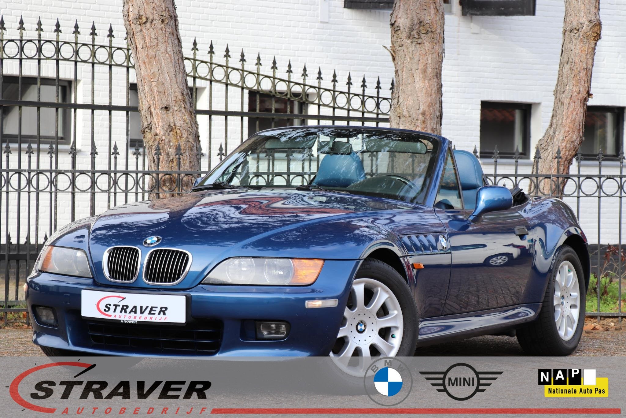 BMW Z3 Roadster 3.0i Sport Line |Nieuwstaat |Sportstoelen, Auto's, BMW, Achterwielaandrijving, Gebruikt, Cabriolet, Blauw