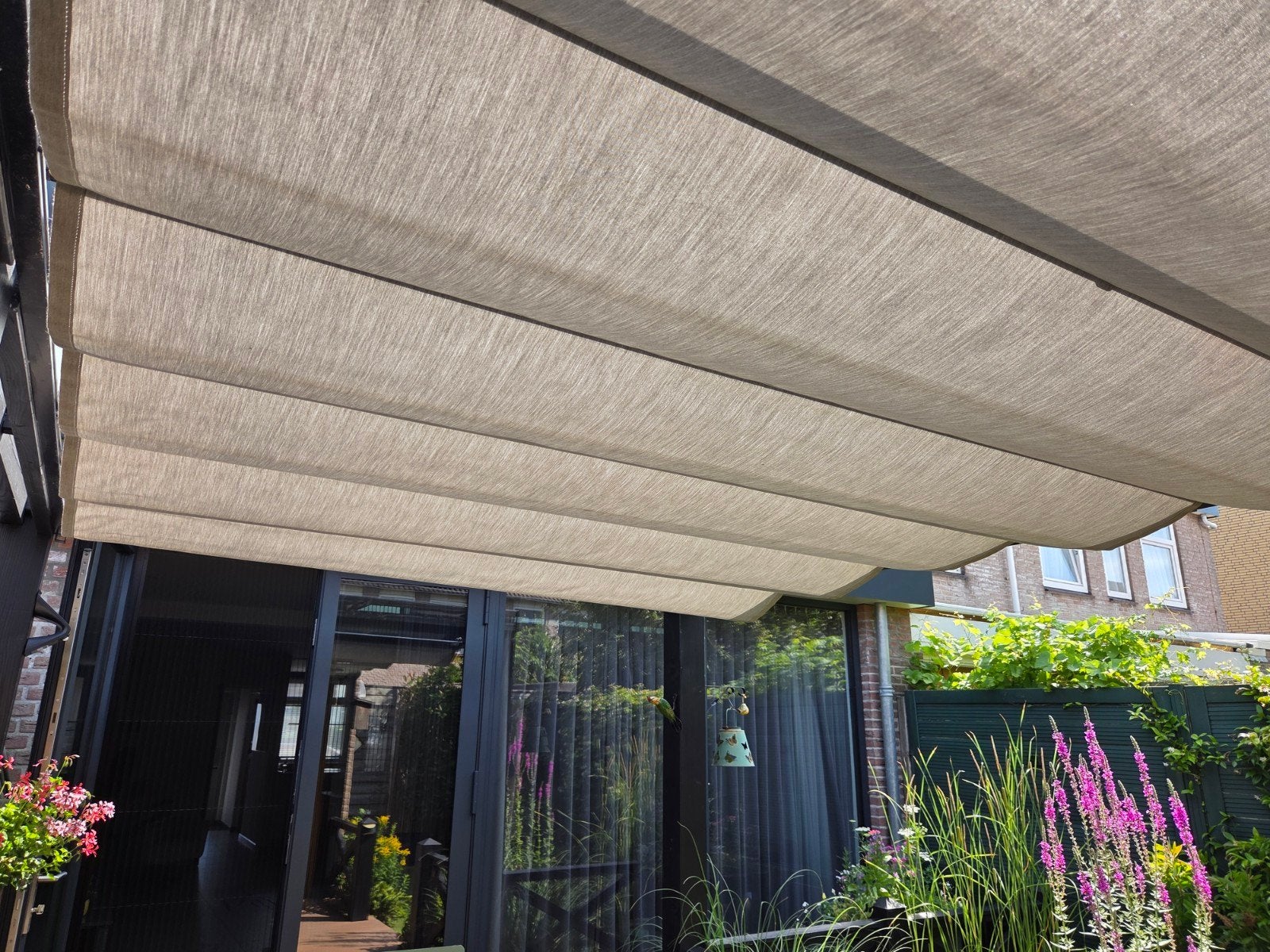 Luxout Pergola Zonwering 247x380 cm, Ophalen, Overige typen, Zo goed als nieuw, 250 cm tot 450 cm