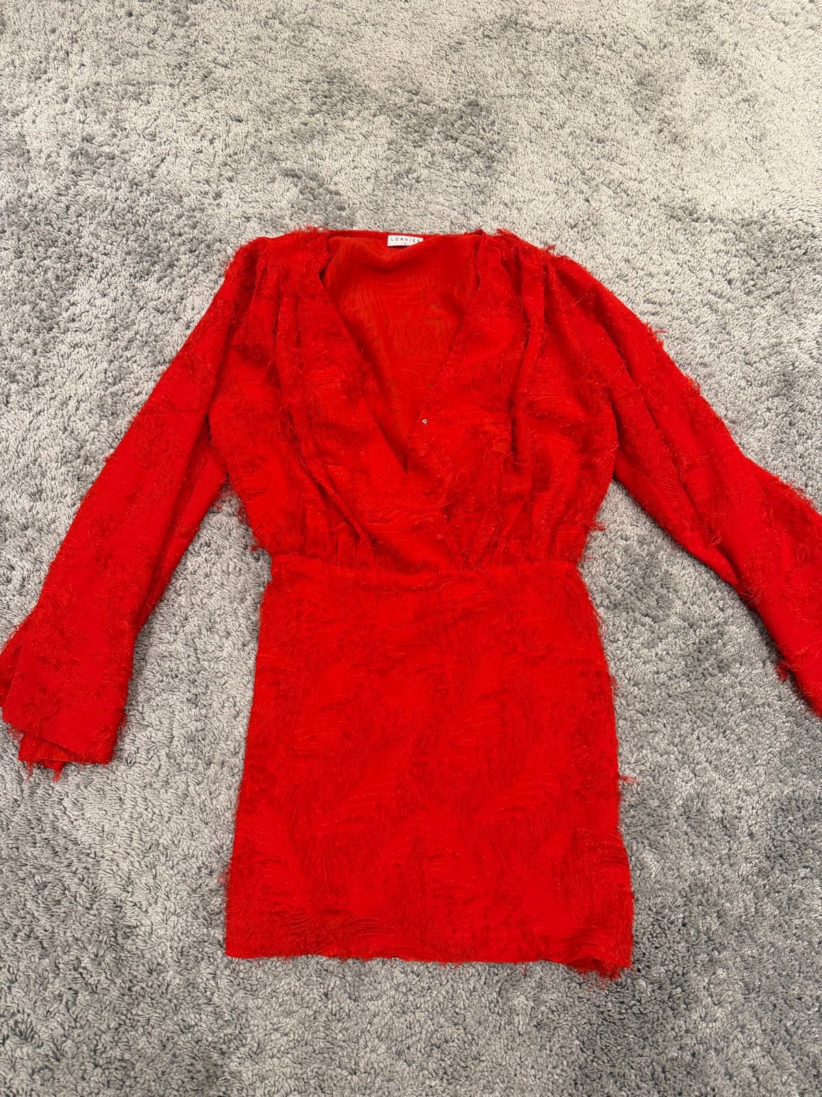 Rode Loavies jurk - Valt als M/L - Zeer goede staat, Kleding | Dames, Ophalen of Verzenden, Zo goed als nieuw, Maat 38/40 (M)