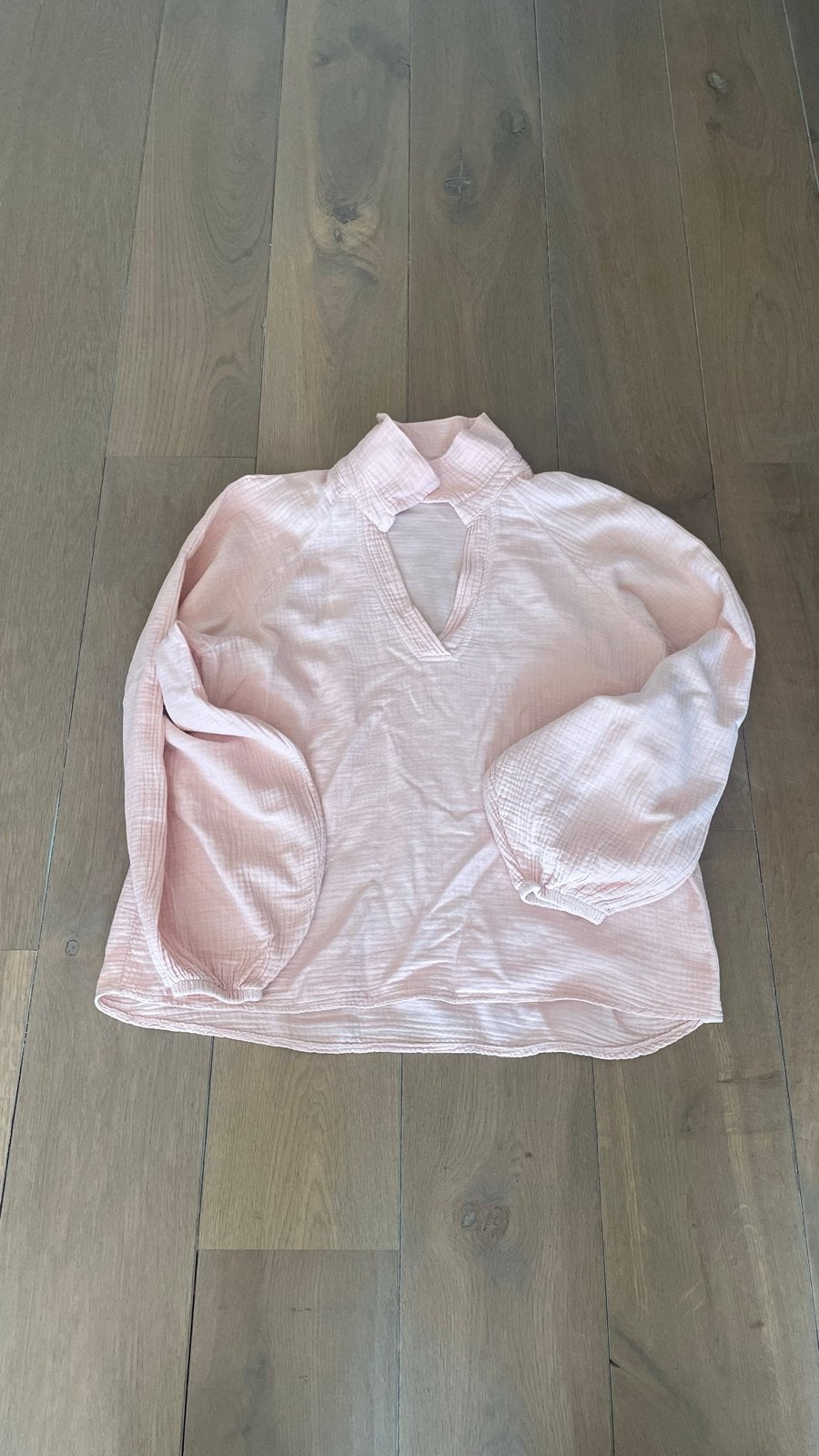 Roze blouse van Cotton Club - Maat XS, Kleding | Dames, T-shirts, Ophalen of Verzenden, Zo goed als nieuw, Lange mouw, Roze