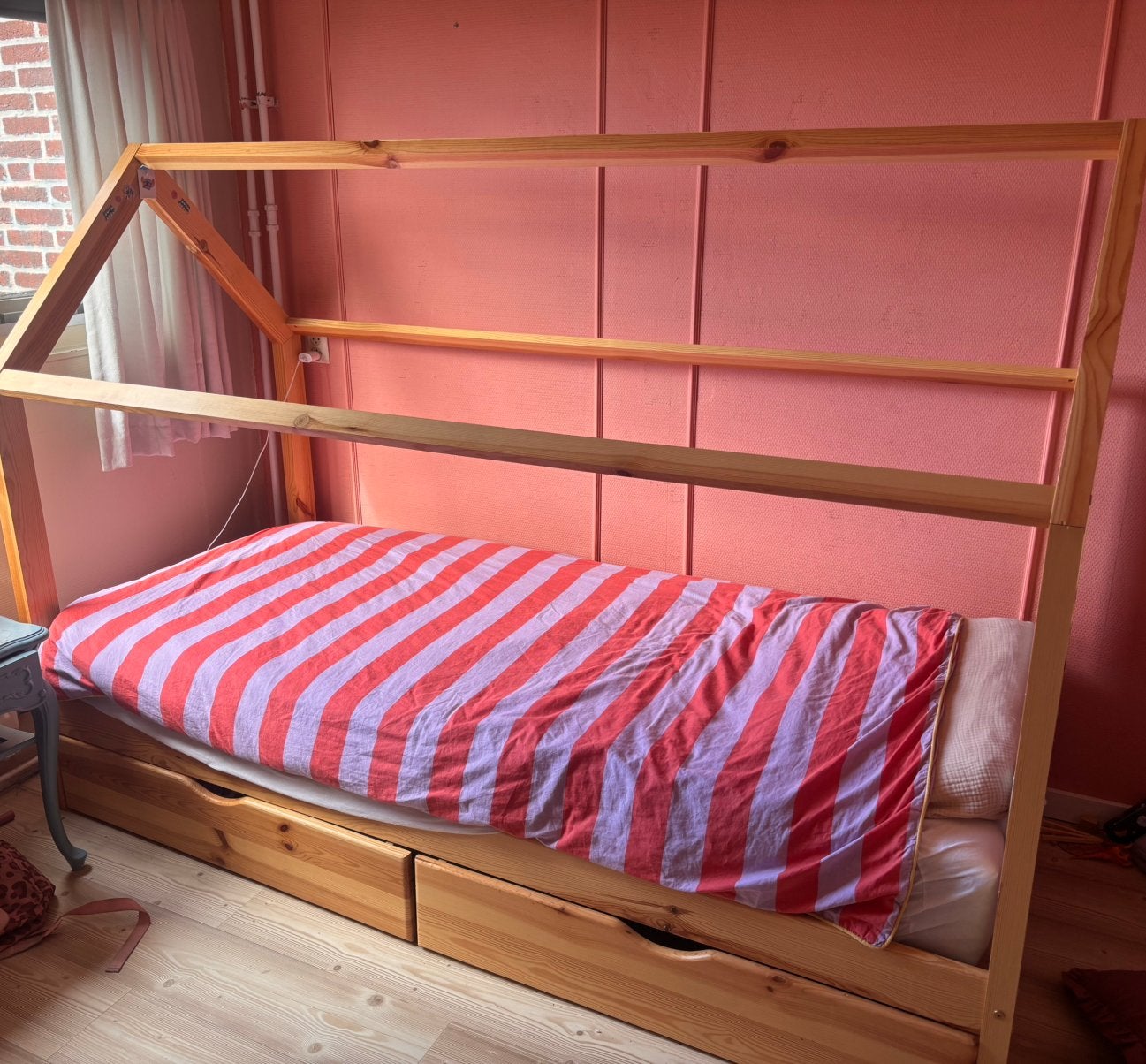 Huisbed met lades, 90 cm, Eenpersoons, Overige typen, Ophalen of Verzenden