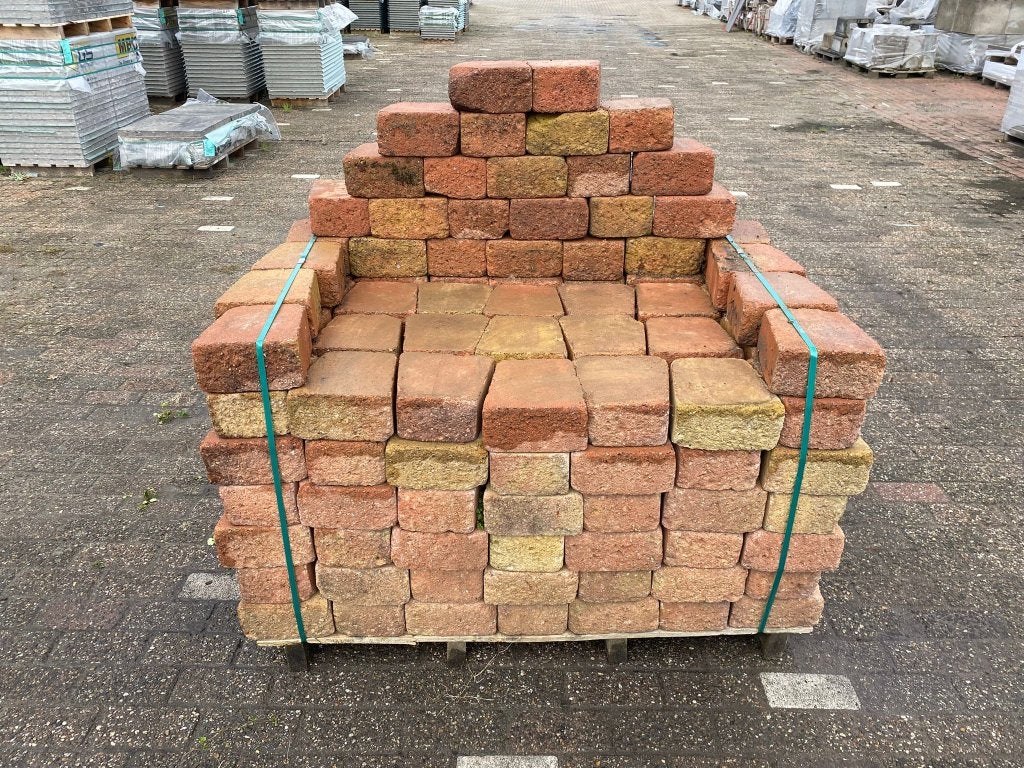 Partij getrommelde sierbestrating 'Appelbloesem - 198 stenen, Tuin en Terras, Ophalen, Blok, Nieuw, Minder dan 25 cm