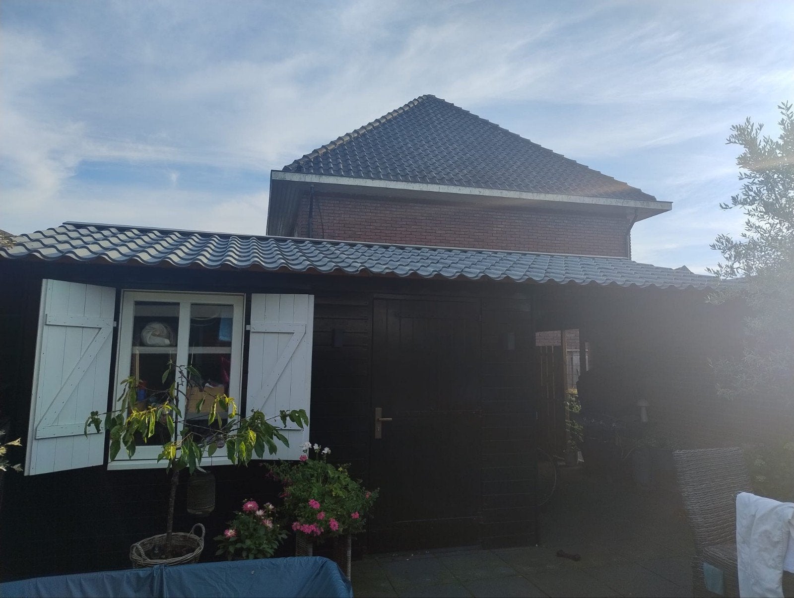 Schuur met overkapping, Tuin en Terras, Overkappingen, Ophalen