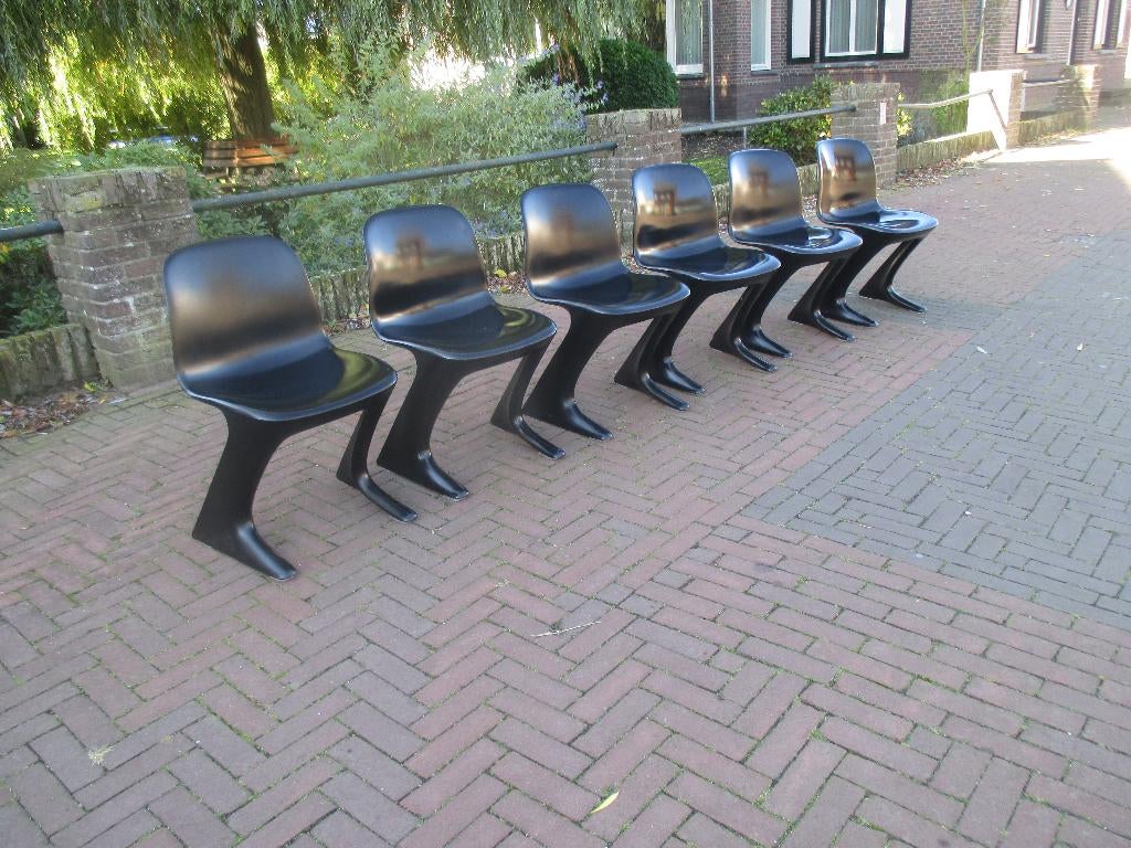 Kangaroo Chair Ernst Moeckl jaren 70 design Horn Germany, Ophalen, Kunststof, Gebruikt, Zwart