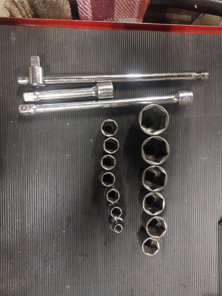 Snap-on Eurotools 1/2 doppen set., Auto diversen, Autogereedschap, Gebruikt, Ophalen of Verzenden