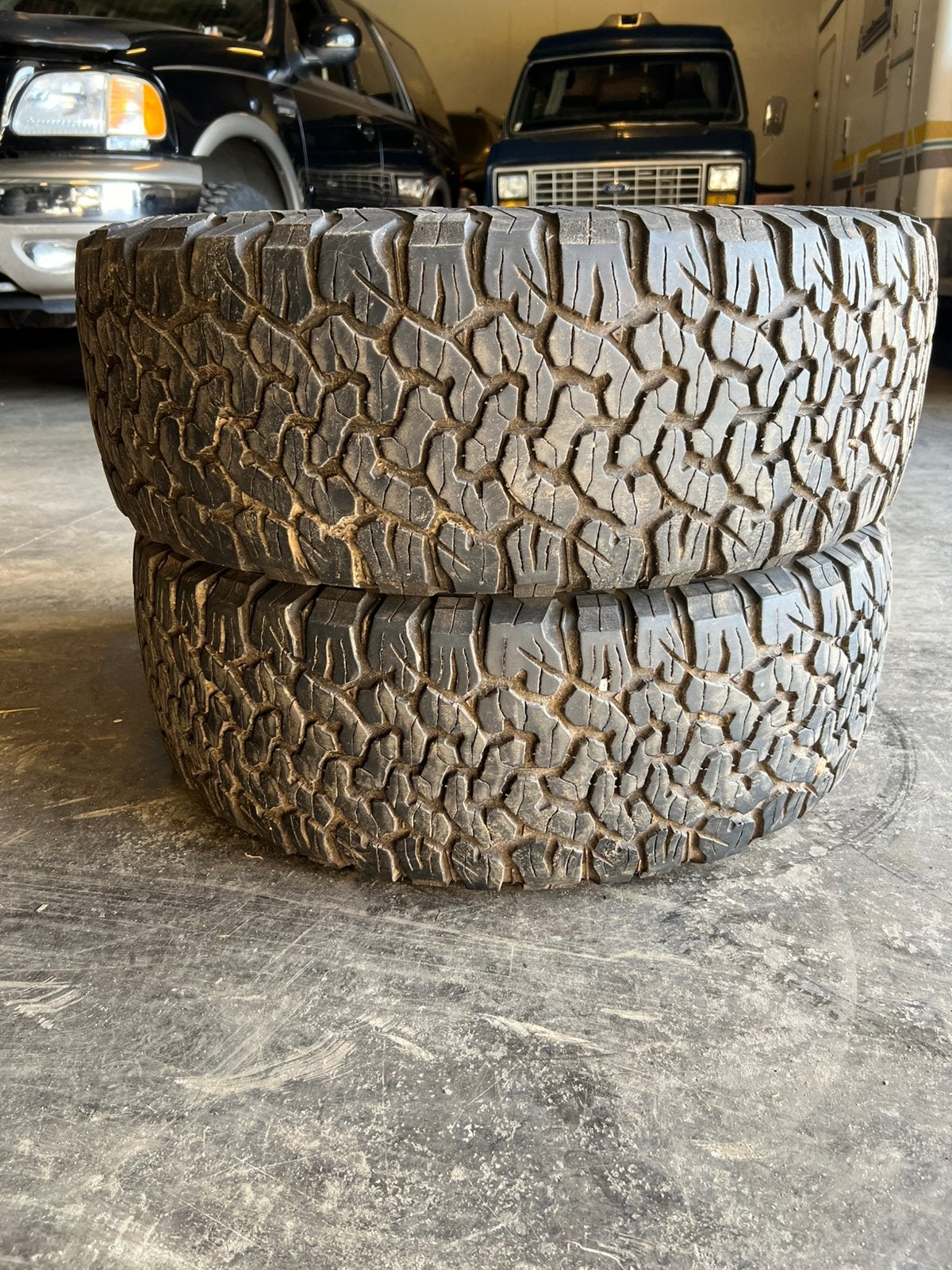 315/70/17 BfGoodrich T/A banden set, Ophalen, Gebruikt, ., 17 inch