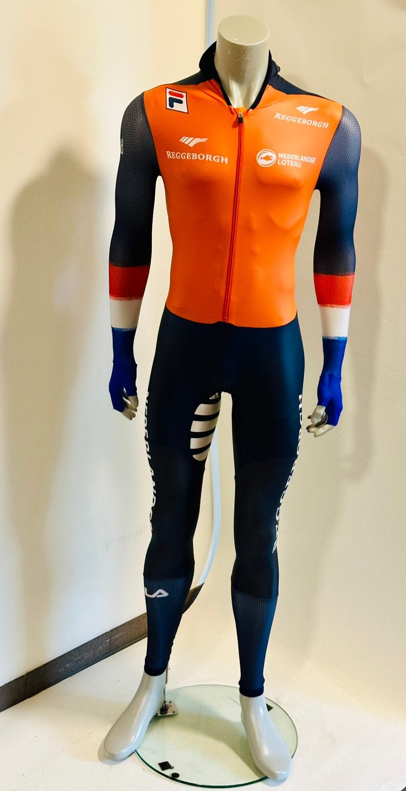 Schaatskleding schaatspak snelpak speedsuit maat M rubber, Ophalen of Verzenden, Zo goed als nieuw