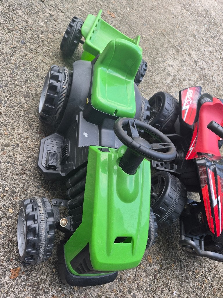 Kinder tractor en quat - speelgoed gemotoriseerd, Ophalen, Gebruikt