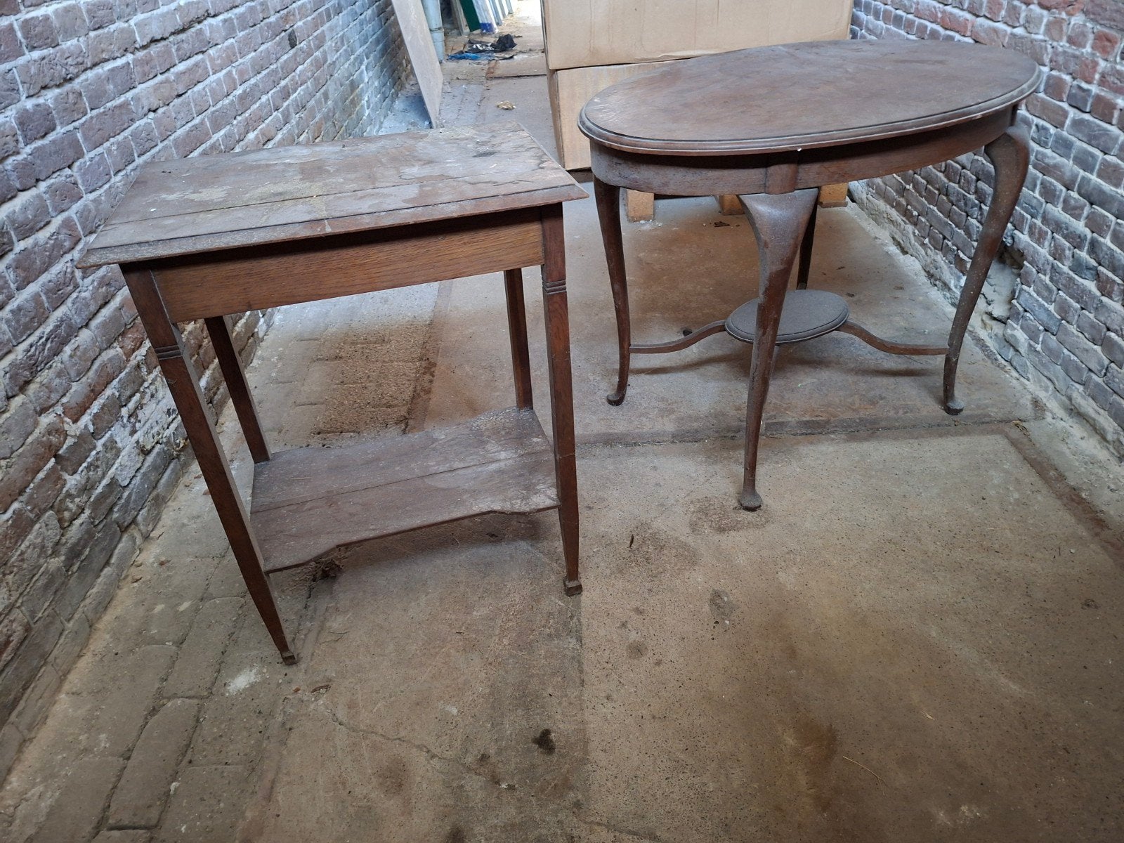 Antieke bijzettafels - set van 2, Ophalen