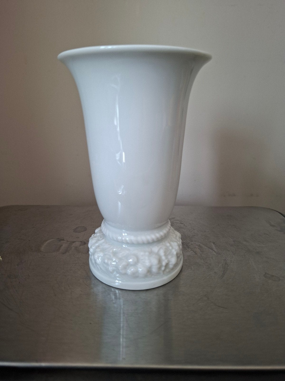 Vintage Rosenthal Maria White porseleinen vaas, puntgaaf, Ophalen of Verzenden