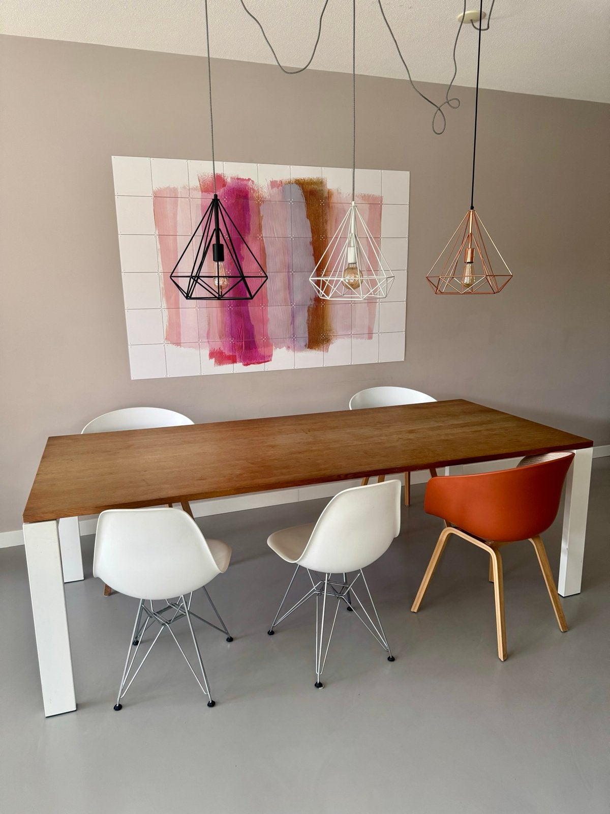 Houten eettafel van Loods 5, Ophalen, Gebruikt, 100 tot 150 cm, 200 cm of meer