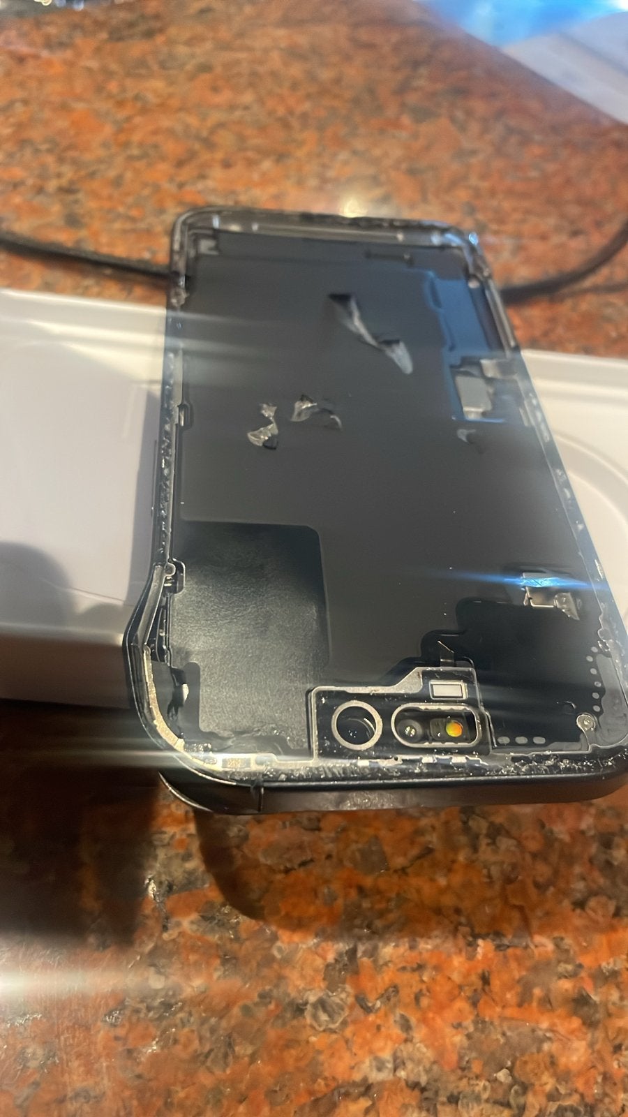iPhone 16 128 GB - Gescheurd frame en kapot scherm, Ophalen of Verzenden, Niet werkend, 128 GB, IPhone 16