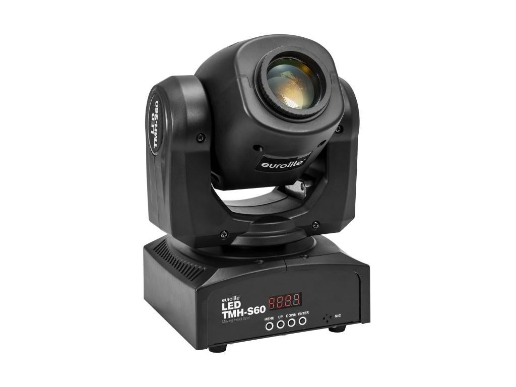 EUROLITE Set 4x LED TMH-S60 Moving-Head-Spot + Flightcase, Geluidgestuurd, ., Nieuw, Ophalen of Verzenden