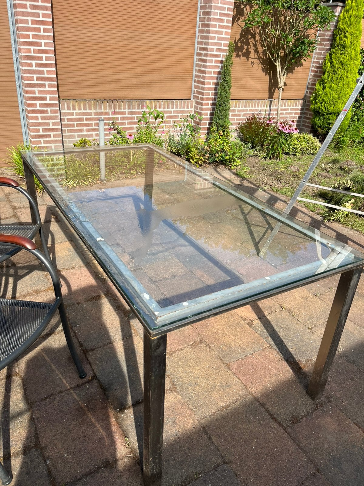 Gratis tuintafel, Ophalen, Gebruikt, Rechthoekig, Hout