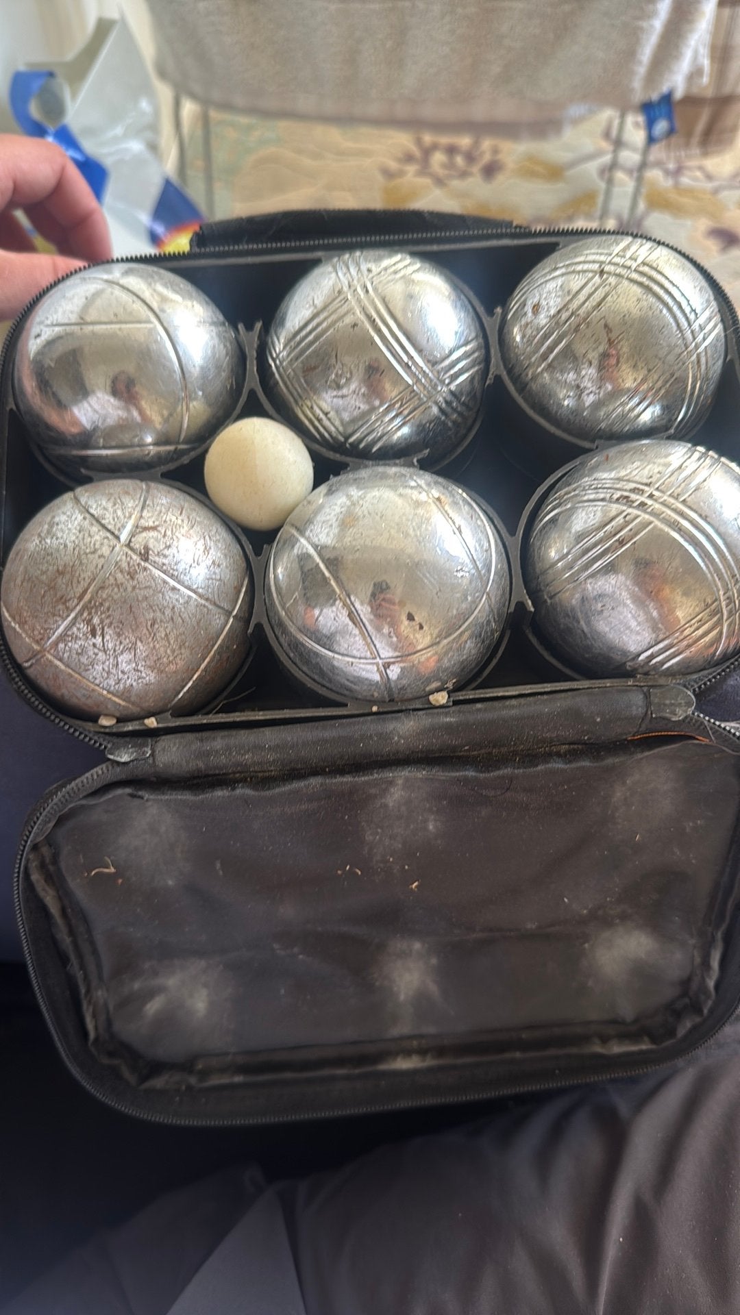 Boules, Sport en Fitness, Ophalen of Verzenden, Gebruikt, Bal