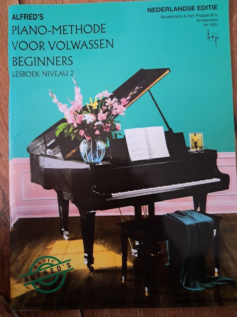 Piono methode voor volwassenen  deel 2, Klassiek, Les of Cursus, Ophalen of Verzenden, Zo goed als nieuw