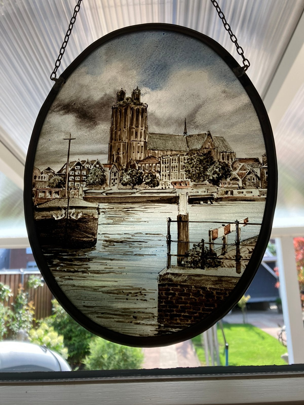 Glas in lood grote kerk Dordrecht, Ophalen of Verzenden