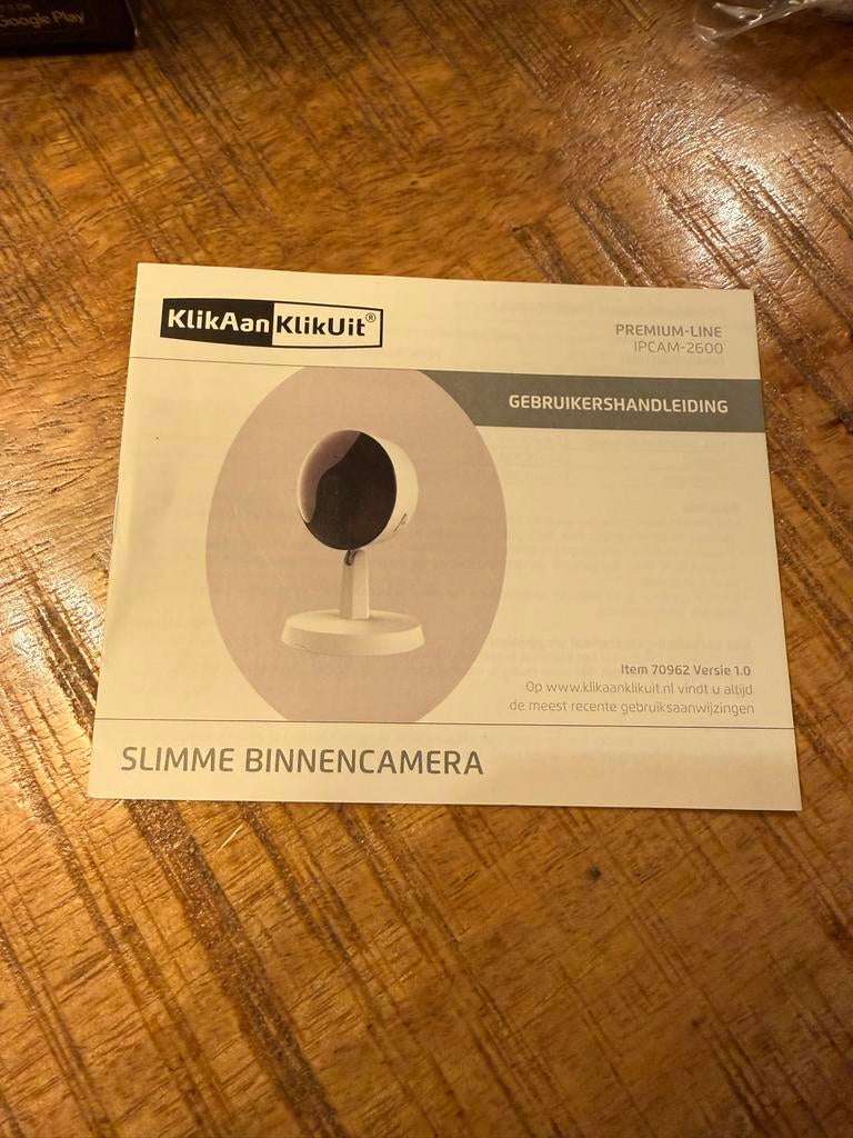 KlikAanKlikUit IPcam-2600 Slimme Binnencamera, Audio, Tv en Foto, Videobewaking, Ophalen of Verzenden, Nieuw, Binnencamera