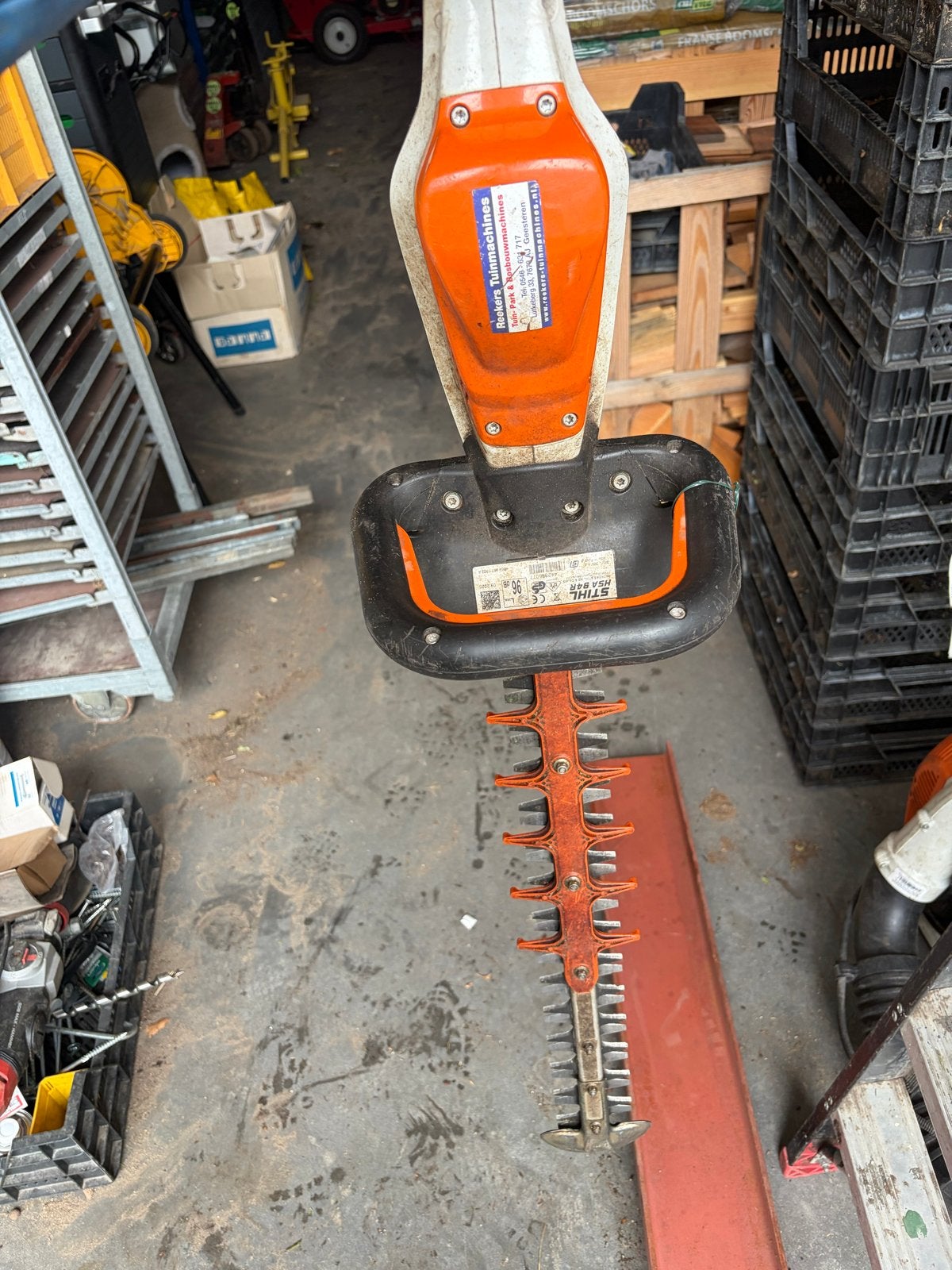 Stihl Heggenschaar (defect) - Zonder accu/lader/heupgordel, Tuin en Terras, Heggenscharen, Ophalen, Gebruikt, Accu