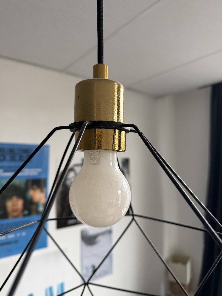 Ceiling lamp, Kunststof, Inclusief lichtbron, Modern, Zwart