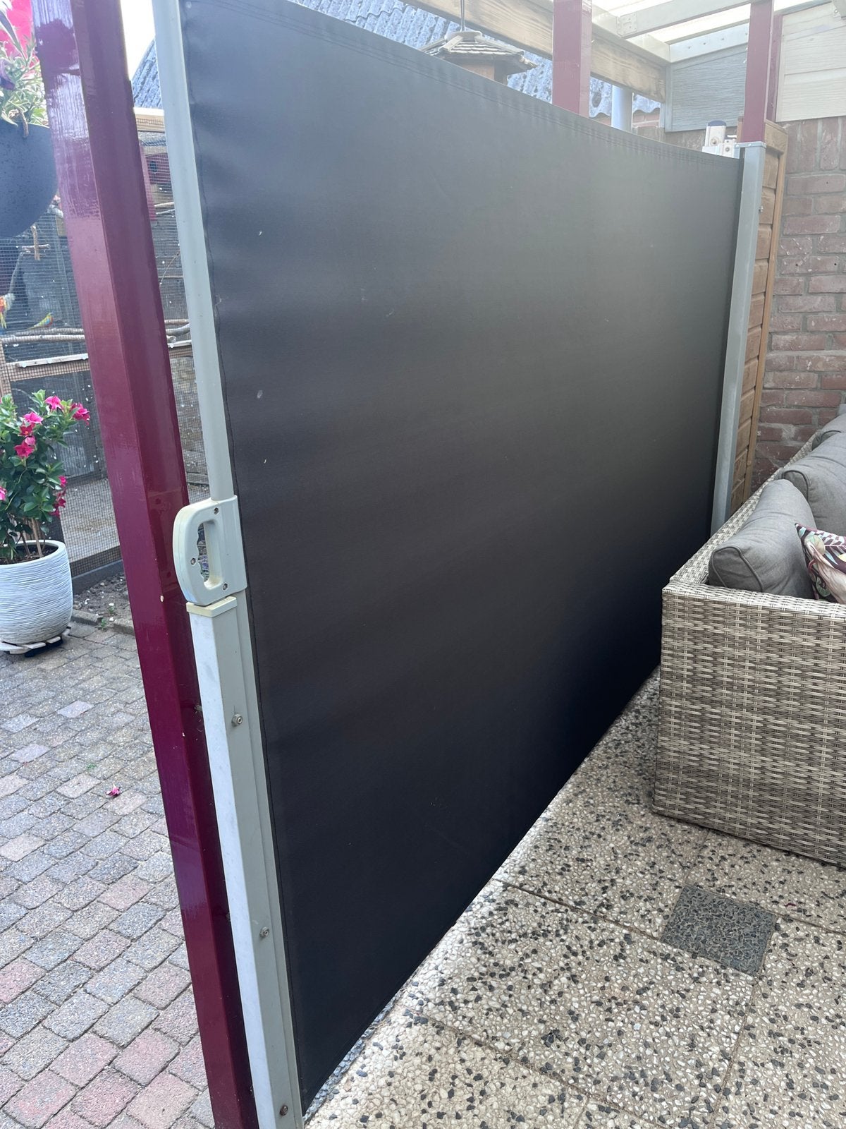 Oprolbaar windscherm, Ophalen, Gebruikt, 200 cm of meer, 150 tot 200 cm