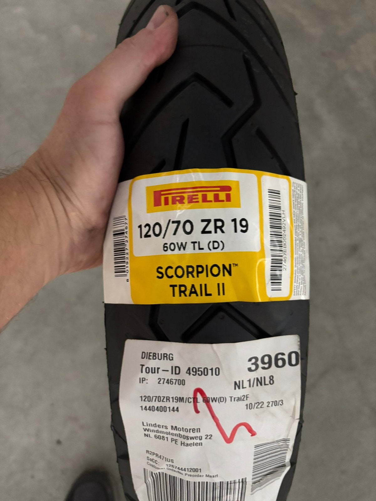 Pirelli scorpion trail 2 120/70-19 ( D ), Italie, 1@2.nl, Nieuw, Ophalen of Verzenden