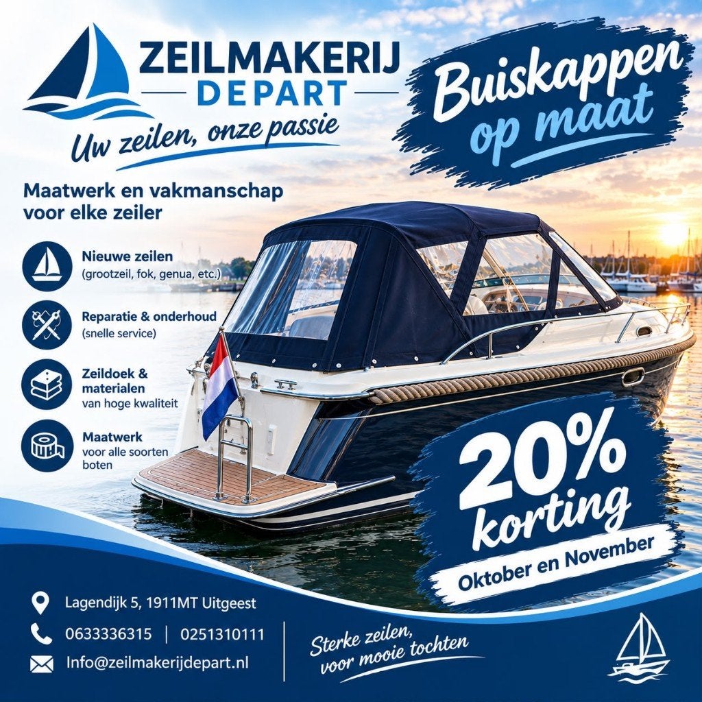 zeilmakerij buiskap dekzeil sprayhood biminitop bootkussen, Zeilen