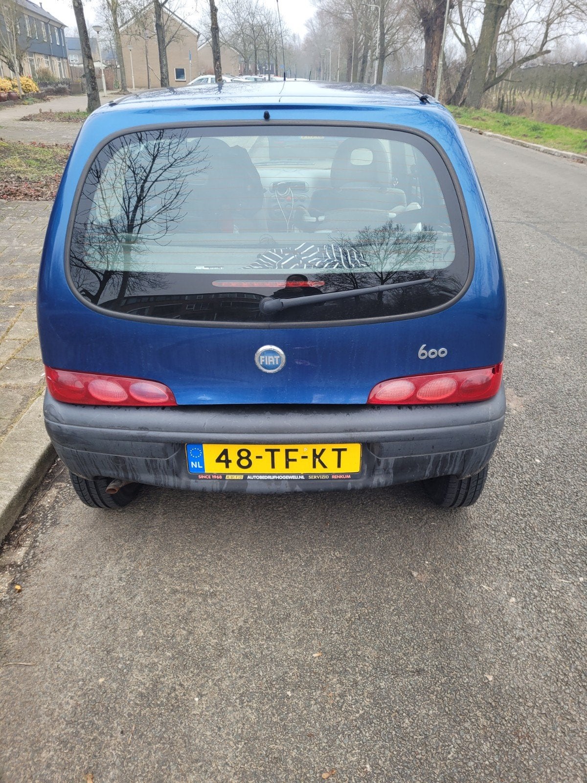 Fiat Seicento 1.1 2006 Blauw, Auto's, Voorwielaandrijving, Stof, Origineel Nederlands, 400 kg