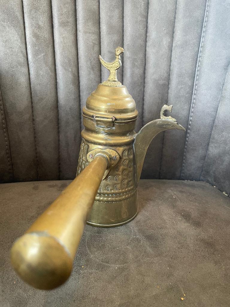 Vintage oliekannetje / oliekan met lange tuit, Ophalen of Verzenden, Koper