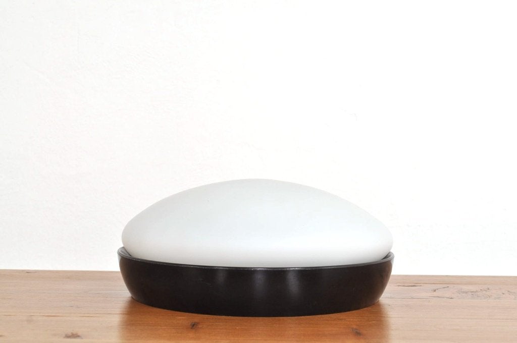 Vintage bakelieten plafondlampen Bo-Niko lamp jaren 60, Huis en Inrichting, Ophalen of Verzenden, Gebruikt, Glas
