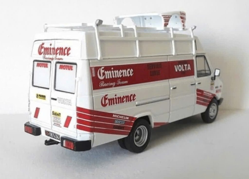 Iveco Daily Team Eminence 1983 1/43 Rallye Assistance # 68, Hobby en Vrije tijd, Modelauto's | 1:43, Verzenden, Nieuw, Auto, Overige merken