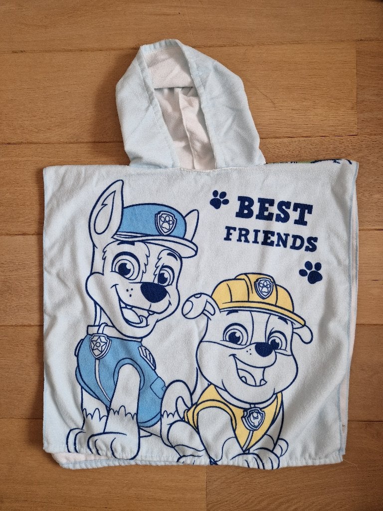 Poncho Paw Patrol, 60x120 cm, Kinderen en Baby's, Kinderkleding | Kinder-zwemkleding, Gebruikt, Jongen of Meisje, One size, Ophalen of Verzenden