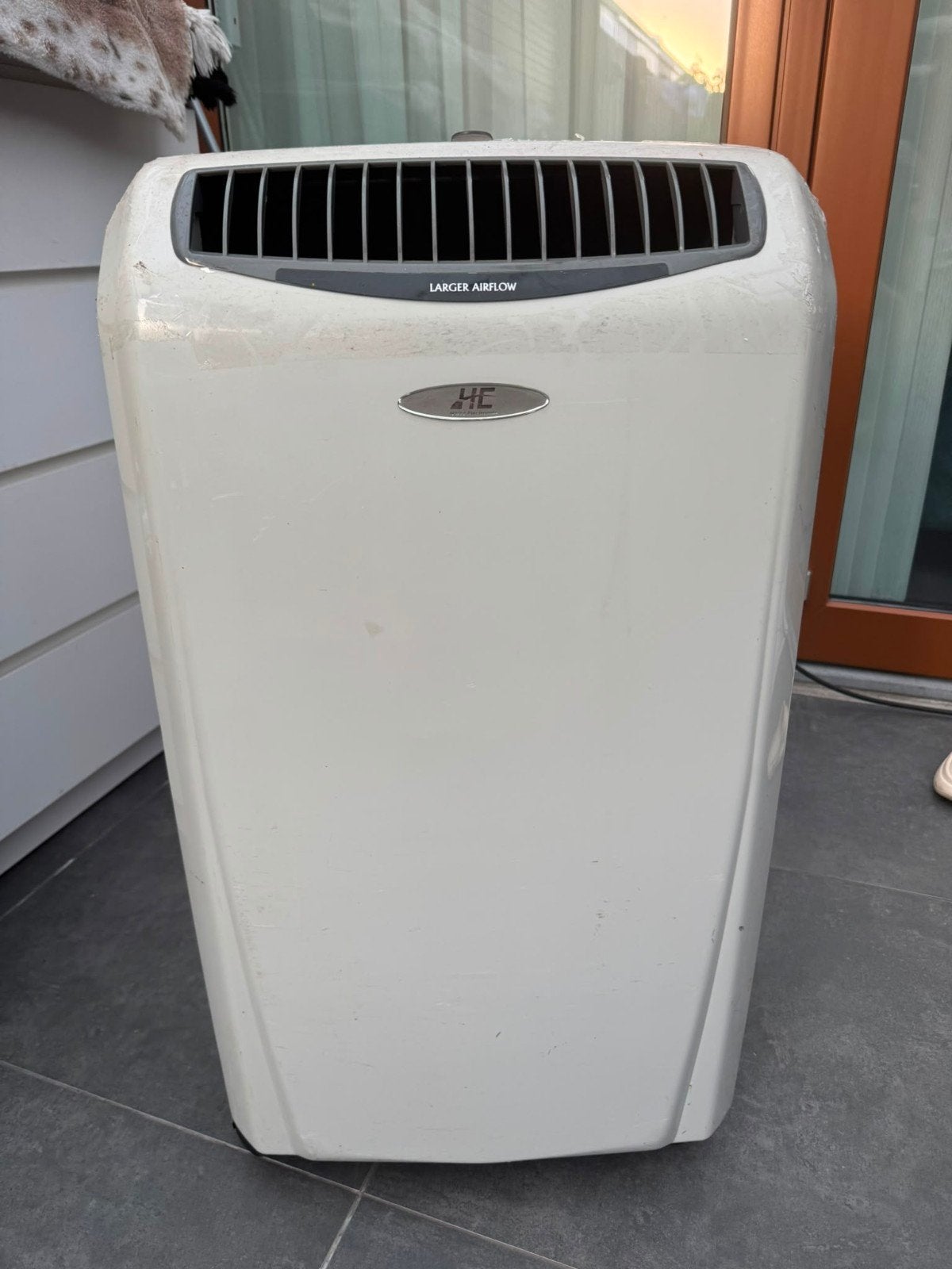 Mobiele airco met externe condensor, Witgoed en Apparatuur, Airco's, Gebruikt, Mobiele airco, Minder dan 60 m³, 3 snelheden of meer