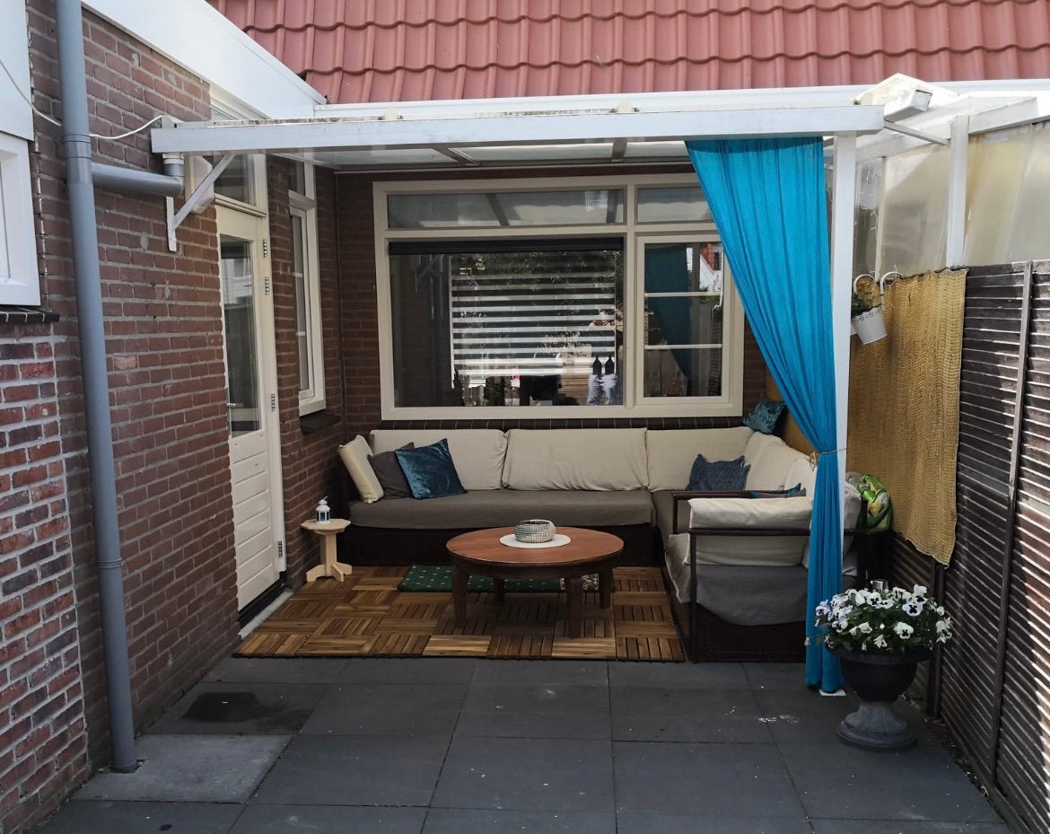 Afdak tuin, Ophalen, Zo goed als nieuw