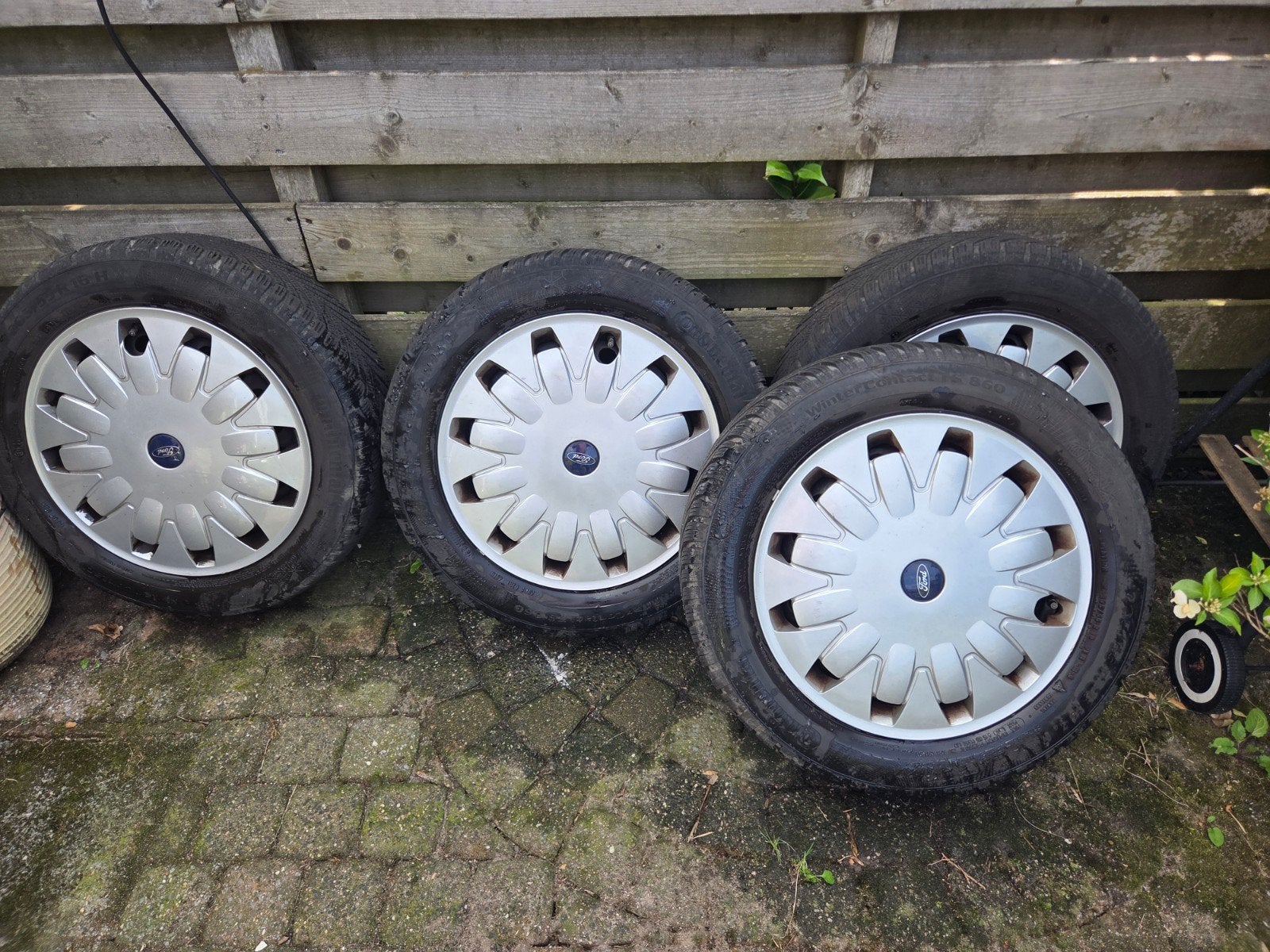 Ford focus m3 originele wielen met wieldoppen, Ophalen, 16 inch, Banden en Velgen, 205 mm