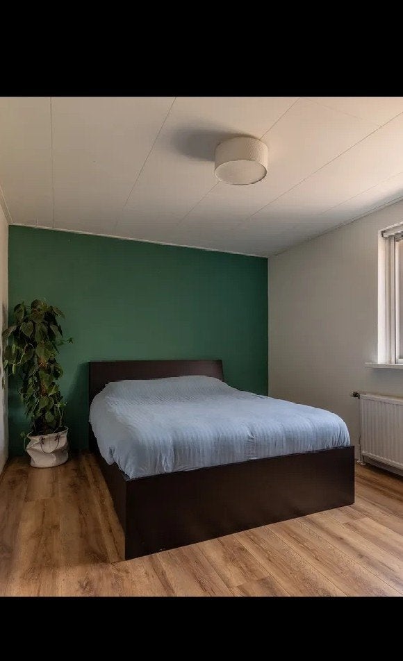 IKEA MALM bedframe 160x200cm, Ophalen, Gebruikt, Zwart, Tweepersoons