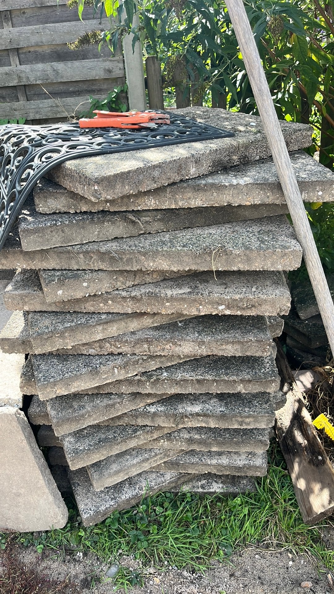 60x 40 tegels, Ophalen, Zo goed als nieuw, Beton, Terrastegels