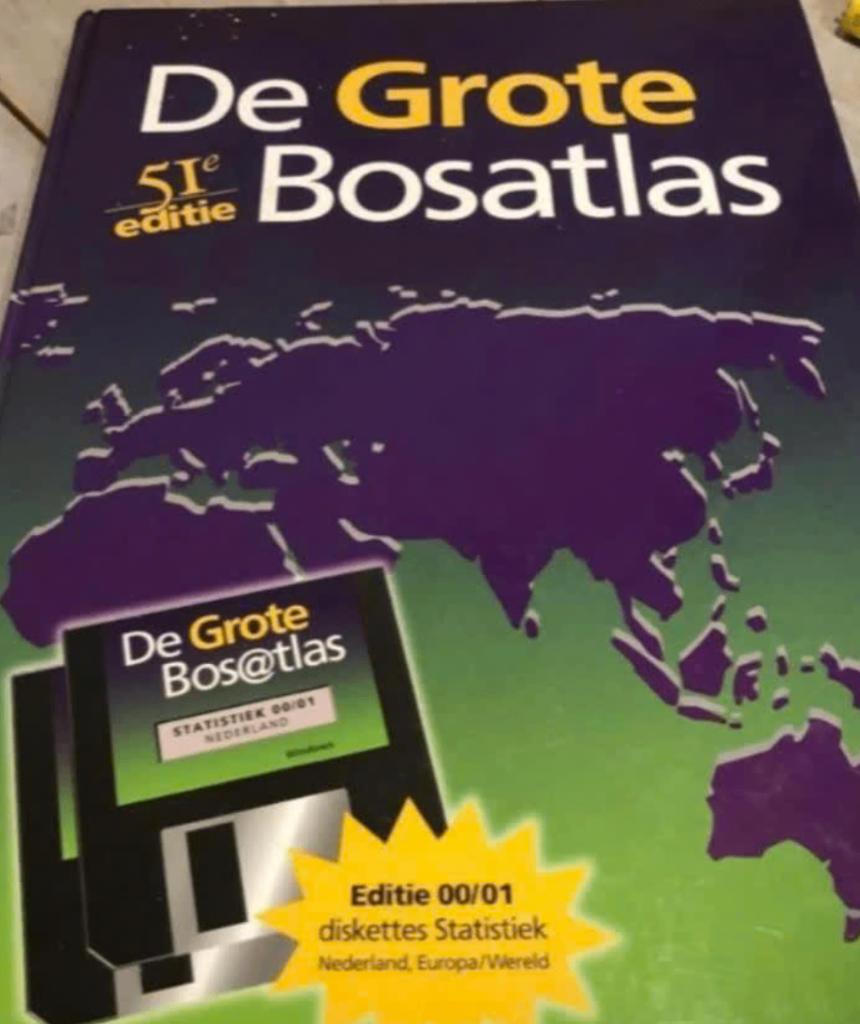 De Grote Bosatlas - 51e editie - 2000 - 6e oplage, Boeken, Bosatlas, 2000 tot heden, Ophalen of Verzenden, Zo goed als nieuw