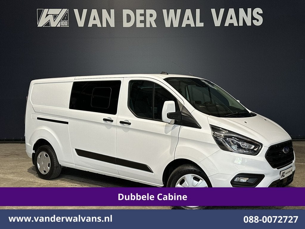Ford Transit Custom 2.0 TDCI 170pk L2H1 Dubbele Cabine Euro6, Auto's, Stof, Gebruikt, 4 cilinders, 2800 kg