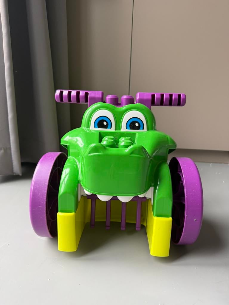 MegaBloks krokodil loopauto met blokken, Kinderen en Baby's, Ophalen of Verzenden, Zo goed als nieuw